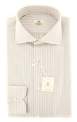 Luigi Borrelli Beige Shirt - Slim - 15.5/39 - (EV062089FABIO)