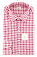 Luigi Borrelli Pink Shirt - Extra Slim - 15/38 - (EV062321AL10)