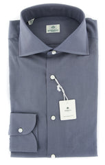 Luigi Borrelli Gray Solid Shirt - Slim - 15/38 - (EV0629930)