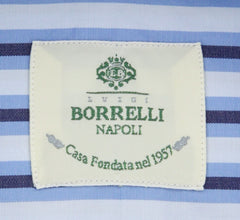 Luigi Borrelli Blue Striped Shirt - Slim - (73LB3069) - Parent