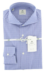 Luigi Borrelli Blue Striped Shirt - Slim - (71LB3213) - Parent