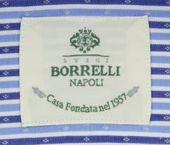 Luigi Borrelli Blue Striped Shirt - Slim - (71LB3213) - Parent