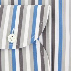 Luigi Borrelli Gray Striped Shirt - Slim - (60LB3559) - Parent