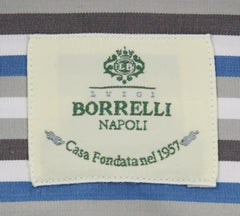 Luigi Borrelli Gray Striped Shirt - Slim - (60LB3559) - Parent