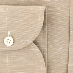 Luigi Borrelli Light Brown Shirt - Slim - (LBEV6BRNFABPT1) - Parent