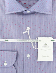 Borrelli Blue Fancy Shirt - Slim - (201802211) - Parent
