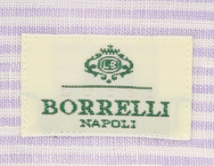 Luigi Borrelli Purple Striped Shirt - Slim - (LB4153) - Parent