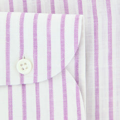 Luigi Borrelli Purple Striped Shirt - Slim - (LB4158PU) - Parent