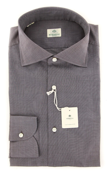 Luigi Borrelli Gray Melange Cotton Shirt - Slim - (K4) - Parent