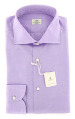 Luigi Borrelli Lavender Purple Melange Shirt - Slim - 15.75/40 - (K3)