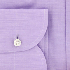Luigi Borrelli Lavender Purple Melange Shirt - Slim - (K3) - Parent