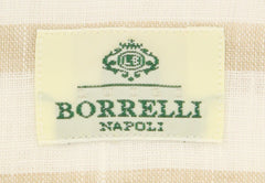 Luigi Borrelli Beige Striped Shirt - Slim - (60LB4951) - Parent