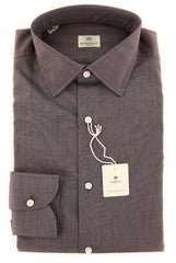 Luigi Borrelli Brown Shirt - Slim - 16.5/42 - (EV0655882ST)