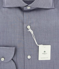 Luigi Borrelli Gray Solid Shirt - Slim - (EV0655981R1) - Parent