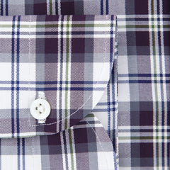 Luigi Borrelli Gray Plaid Cotton Shirt - Slim - (LF) - Parent