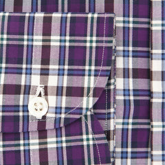 Luigi Borrelli Purple Plaid Cotton Shirt - Slim - (LH) - Parent