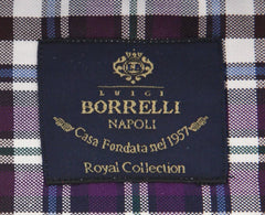 Luigi Borrelli Purple Plaid Cotton Shirt - Slim - (LH) - Parent