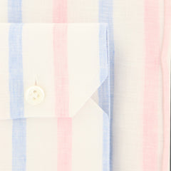 Luigi Borrelli Pink Striped Shirt - Slim - (70LB936) - Parent