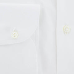 Luigi Borrelli White Solid Cotton Shirt - Slim - (RI) - Parent