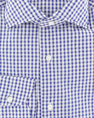 Luigi Borrelli Blue Check Cotton Shirt - Slim - (236) - Parent