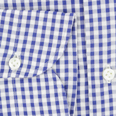 Luigi Borrelli Blue Check Cotton Shirt - Slim - (236) - Parent