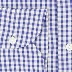 Luigi Borrelli Blue Check Cotton Shirt - Slim - (227) - Parent