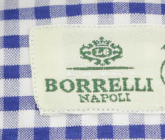 Luigi Borrelli Blue Check Cotton Shirt - Slim - (227) - Parent