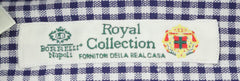 Luigi Borrelli Navy Blue Micro-Check Shirt - Slim - (182) - Parent