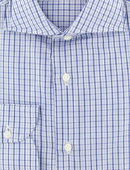 Luigi Borrelli Blue Plaid Cotton Shirt - Slim - (273) - Parent