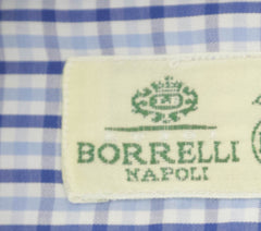 Luigi Borrelli Blue Plaid Cotton Shirt - Slim - (273) - Parent