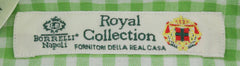 Luigi Borrelli Green Check Cotton Dress Shirt - Slim - (8N) - Parent
