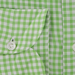 Luigi Borrelli Green Check Cotton Dress Shirt - Slim - (81) - Parent