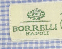 Luigi Borrelli Light Blue Micro-Check Shirt - Slim - (235) - Parent