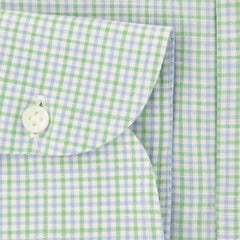 Luigi Borrelli Green Check Cotton Shirt - Slim - (ZP) - Parent