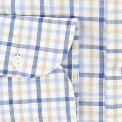 Luigi Borrelli Blue Plaid Cotton Shirt - Extra Slim - (280) - Parent