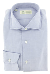 Luigi Borrelli Blue Other Cotton Shirt - Extra Slim - 17/43 - (276)