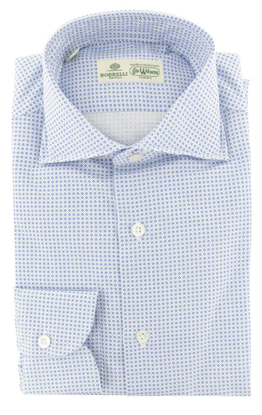 Luigi Borrelli Blue Other Cotton Shirt - Slim - (232) - Parent