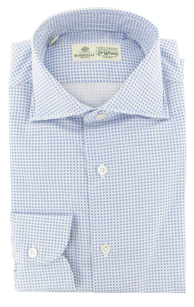 Luigi Borrelli Blue Other Cotton Shirt - Extra Slim - (232) - Parent