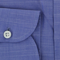 Luigi Borrelli Blue Melange Dress Shirt - Extra Slim - (83) - Parent