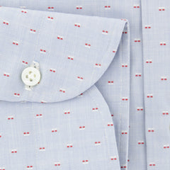 Luigi Borrelli Light Blue Foulard Cotton Shirt - Slim - (189) - Parent