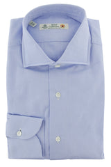 Luigi Borrelli Light Blue Cotton Dress Shirt - Slim - 14.5/37 - (8J)