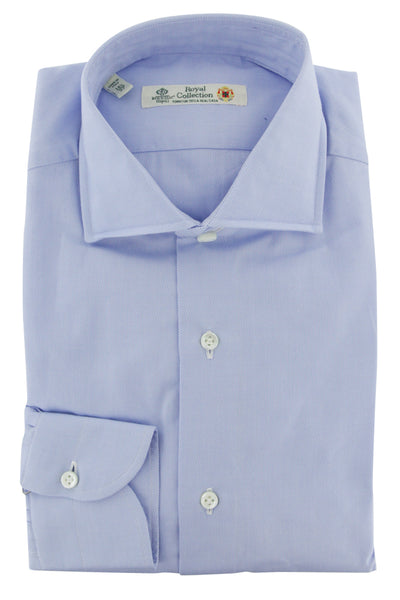 Luigi Borrelli Light Blue Cotton Dress Shirt - Slim - (8J) - Parent