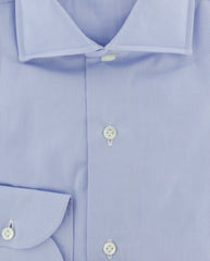 Luigi Borrelli Light Blue Cotton Dress Shirt - Slim - (8J) - Parent