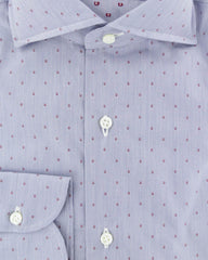Luigi Borrelli Blue Polka Dot Cotton Shirt - Slim - (183) - Parent