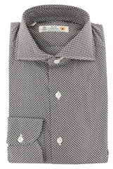 Luigi Borrelli Brown Polka Dot Cotton Shirt - Slim - (304) - Parent