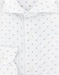 Luigi Borrelli Blue Polka Dot Cotton Shirt - Slim - (272) - Parent
