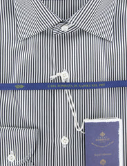 Luigi Borrelli Charcoal Gray Striped Shirt - (EV06101090RIO) - Parent