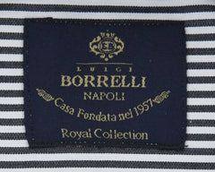 Luigi Borrelli Charcoal Gray Striped Shirt - (EV06101090RIO) - Parent