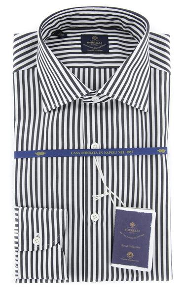 Luigi Borrelli Black Shirt - Slim - (EV06101190RIO) - Parent