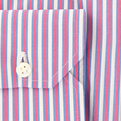 Luigi Borrelli Pink Striped Shirt - Slim - (201803229) - Parent